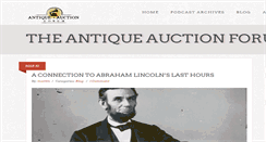 Desktop Screenshot of antiqueauctionforum.com