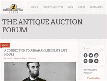 Tablet Screenshot of antiqueauctionforum.com